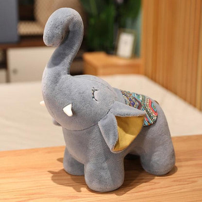 Kawaii Cartoon Elephant Plush Toy with Long Nose