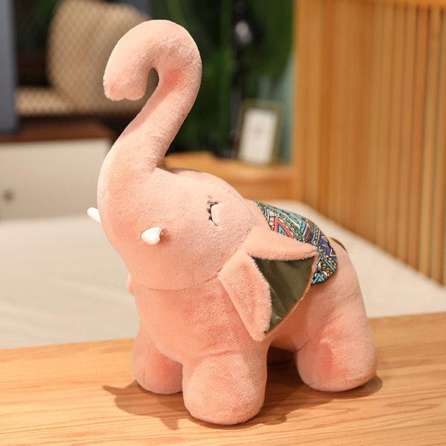 Kawaii Cartoon Elephant Plush Toy with Long Nose