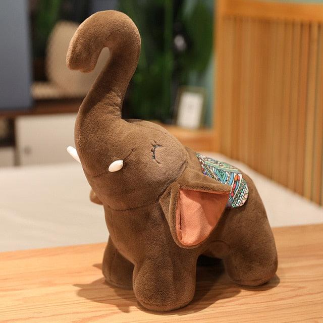 Kawaii Cartoon Elephant Plush Toy with Long Nose