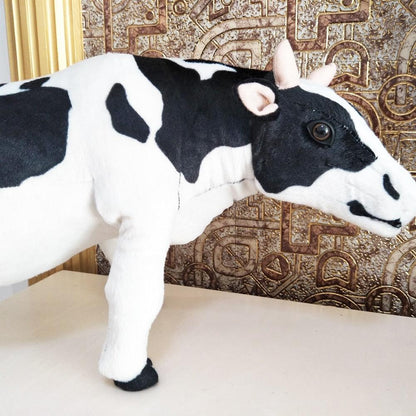 Grand animal en peluche vache réaliste