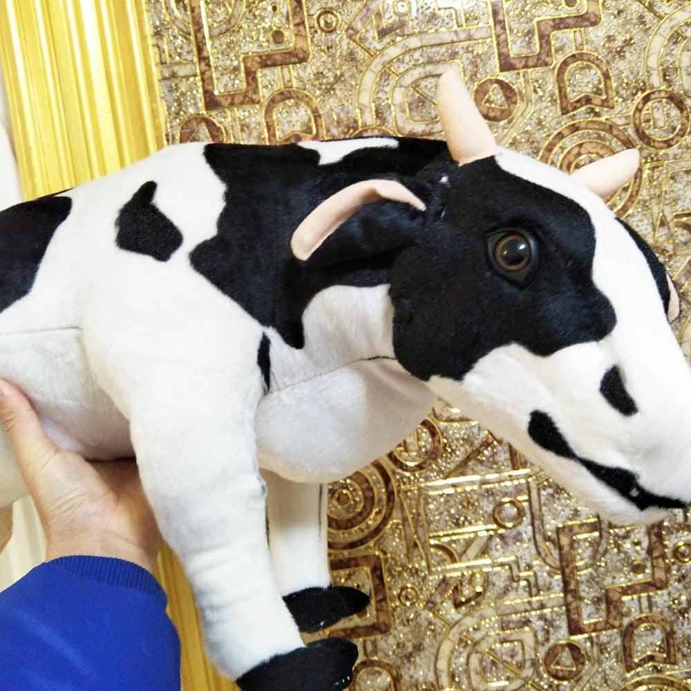 Grand animal en peluche vache réaliste