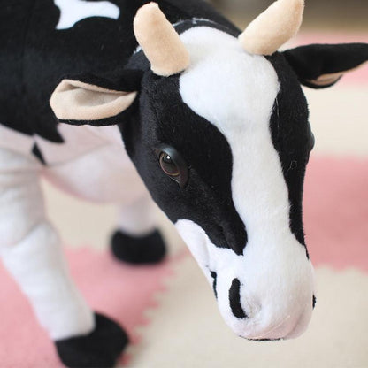 Large Realistic Cow Stuffed Animal