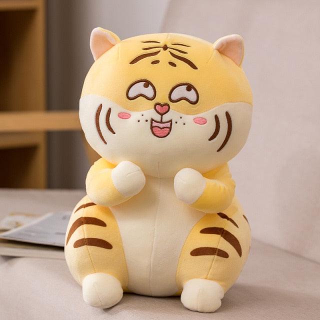 Soft Cartoon Sitting Tiger Plush