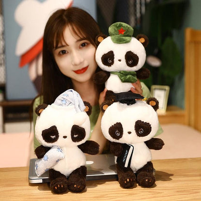 Doctor Panda Graduation Toy Doll (plush doll)