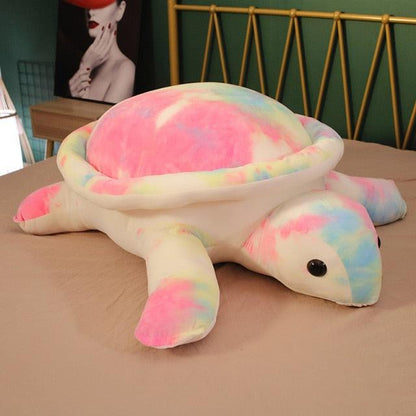 Peluche tortue de mer géante colorée de 32 pouces