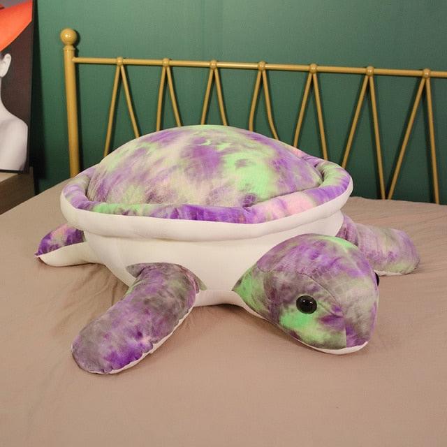 Peluche tortue de mer géante colorée de 32 pouces