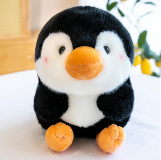 Assis Pingouin Animal Peluche Assis