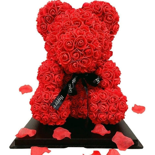 Ourson Rose de la Saint-Valentin "Forever" Flower Teddy Bear