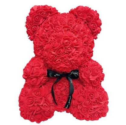 Valentine's Day Pink Teddy Bear "Forever" Flower Teddy Bear