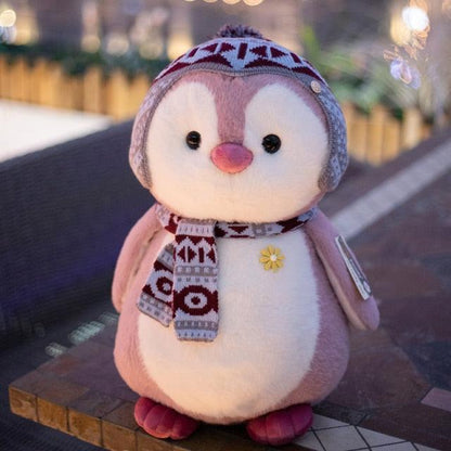 4 Style Scarf Penguin Stuffed Animal