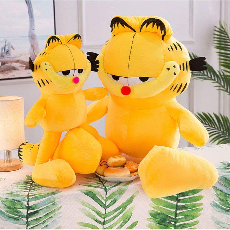 peluche garfield play by play - doudou chat 29 cm