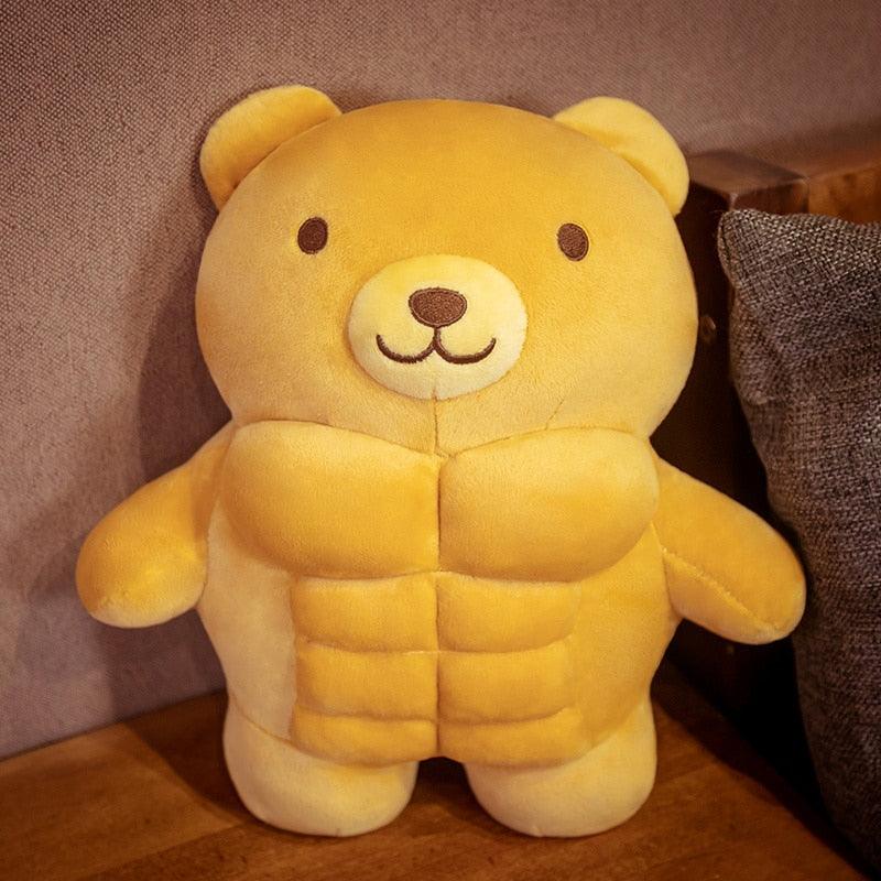 Muscular Bear, Lion and Pig Soft Toys