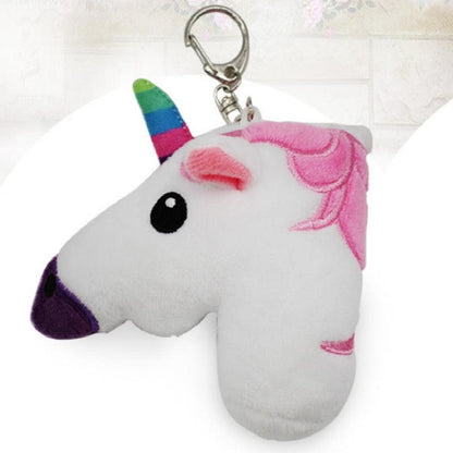 Porte-clés en peluche Licorne