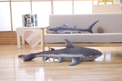 Large Realistic Shark Plush Pillow