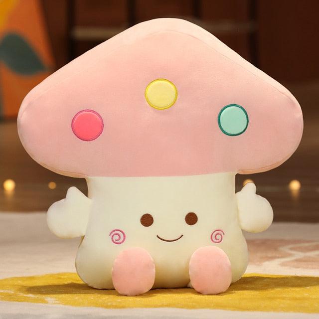 Kawaii Mushroom Plant Stuffed Pillow