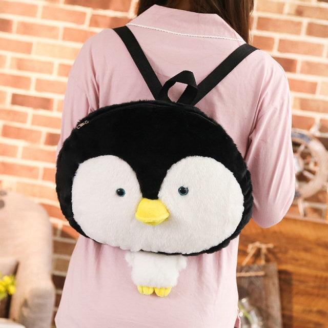 Penguin plush backpack