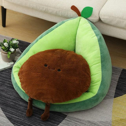 Avocado and Frog Eggs Plush Pillows