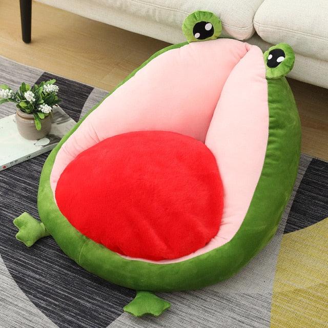 Avocado and Frog Eggs Plush Pillows