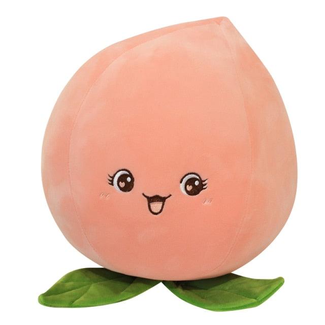 Peach Plush Toy Pillow Fruit Cushion