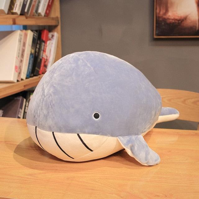 Plush Fat Whale Dolphin Pillow