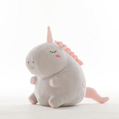 Peluche grosse licorne ronde