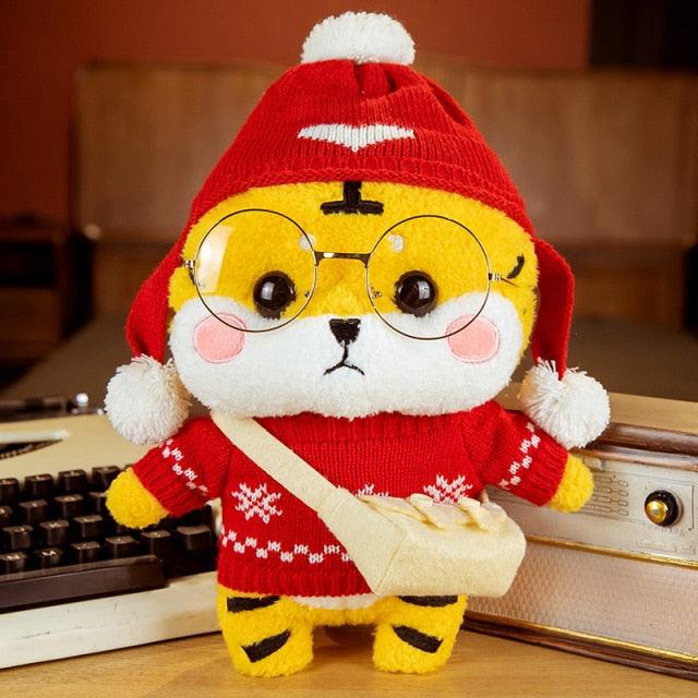 Kawaii Plush Toys Knitted Clothes Tiger Cosplay