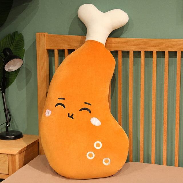 Kawaii Drumstick Shaped Chicken Plush Toy