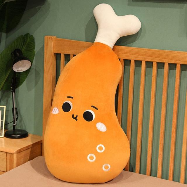 Kawaii Drumstick Shaped Chicken Plush Toy