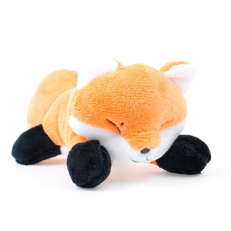 Poupée renard en peluche de dessin animé broche