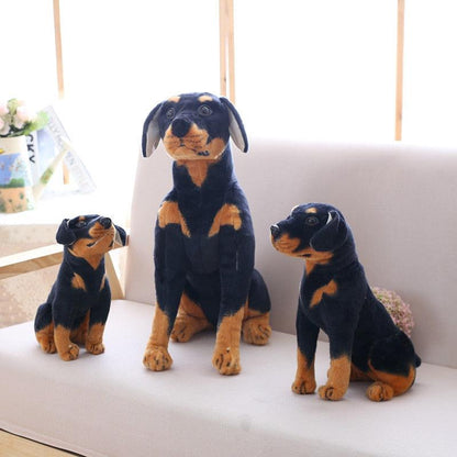 Animaux en peluche Rottweiler réaliste