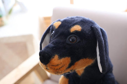 Animaux en peluche Rottweiler réaliste