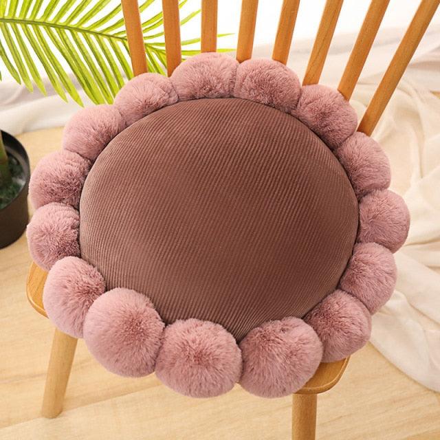 Flower-shaped cushions