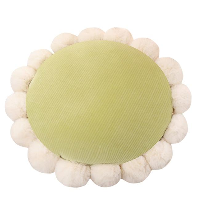 Flower-shaped cushions