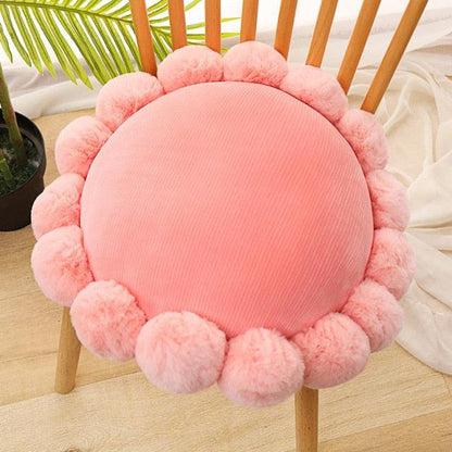 Flower-shaped cushions