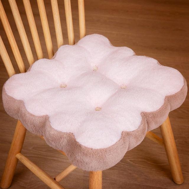 Cookie-shaped cushion