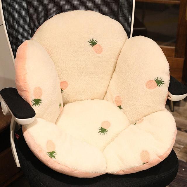 Exquisite embroidered petal cushion