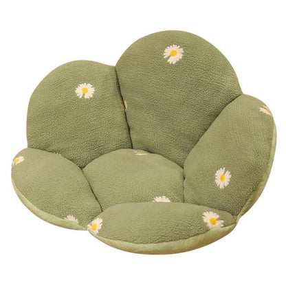 Exquisite embroidered petal cushion