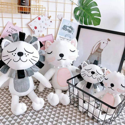 Peluches Kawaii Cat & Lion