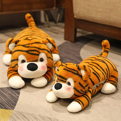 Kawaii striped tiger plush toy