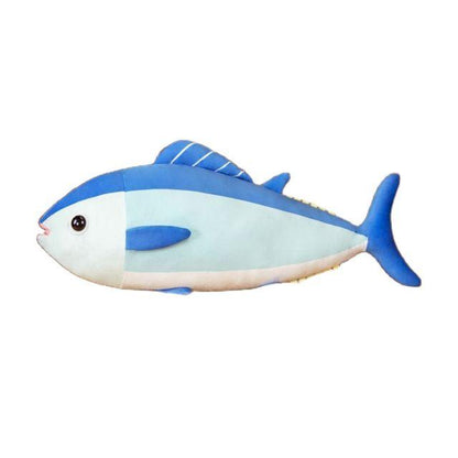 Fun blue and gray tuna stuffed animals