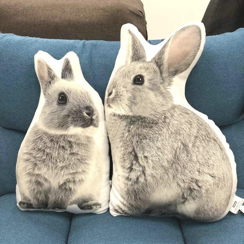 Lapin gris Oreiller de salon Coussin de canapé Jouet