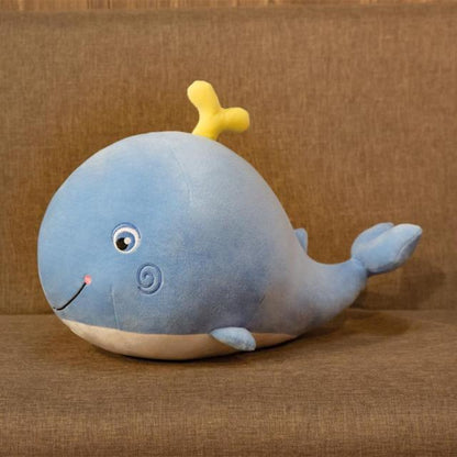 Mignon animal en peluche baleine de dessin animé