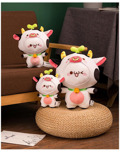 Plush Kawaii Dumpling Toy Cow Stuffed Animal