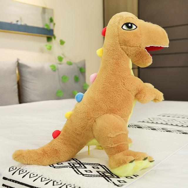 Colorful T-Rex plush toy