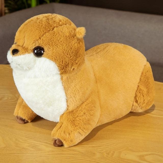 Poupées en peluche réalistes et mignonnes en forme de loutre