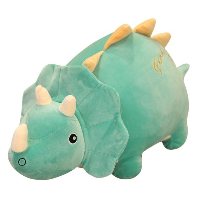 Grand dinosaure Triceratops en peluche