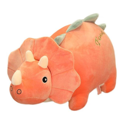 Grand dinosaure Triceratops en peluche