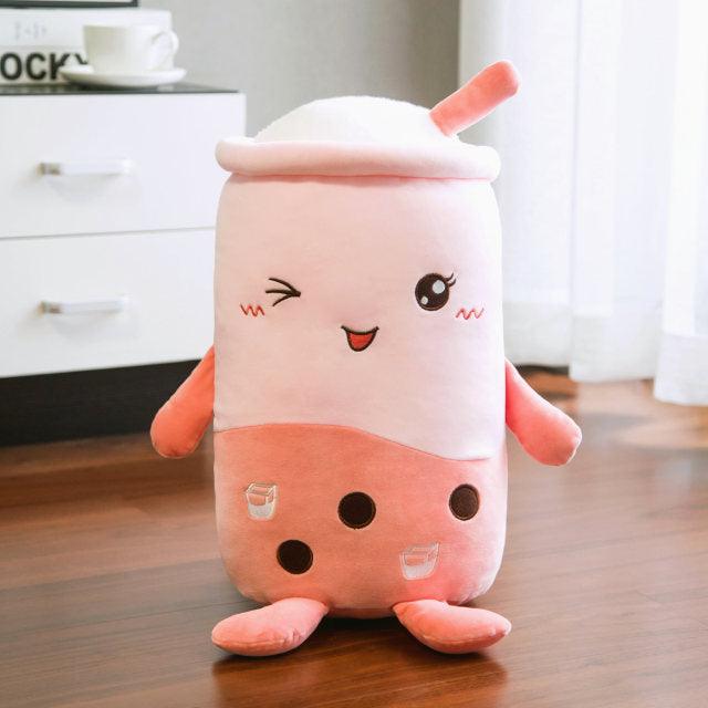 Real Life Bubble Tea Cup Plush Pillow