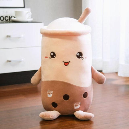 Real Life Bubble Tea Cup Plush Pillow