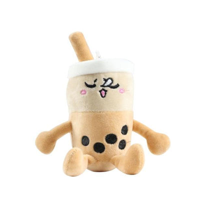 Cute Plush Milk Tea Cup Keychain